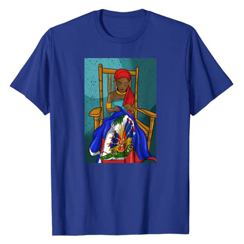 Haiti Checkout Feel Day T-shirt pour femme, T-shirt pour fille fier, Ayiti, T-shirt graphique à la mode, Vêtements assortis pour la famille, Cadeaux pour maman, Y-Funny