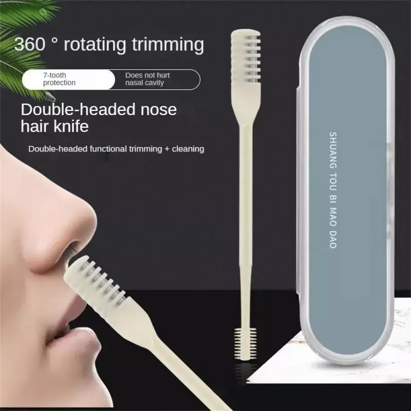 Recortadora de pelo de nariz eléctrica para hombres y mujeres, Mini recortadora de orejas portátil, afeitadora de pelo de nariz, impermeable, seguro, limpio, lavable