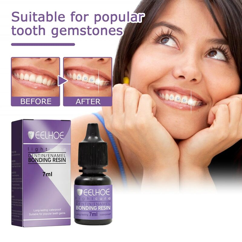 Tooth Gem Decoration Glue Beautiful Smile Tooth Jewelry Orthodontic Adhesive Gel Dental Diamond Inlay Self-adhesive Adhesive