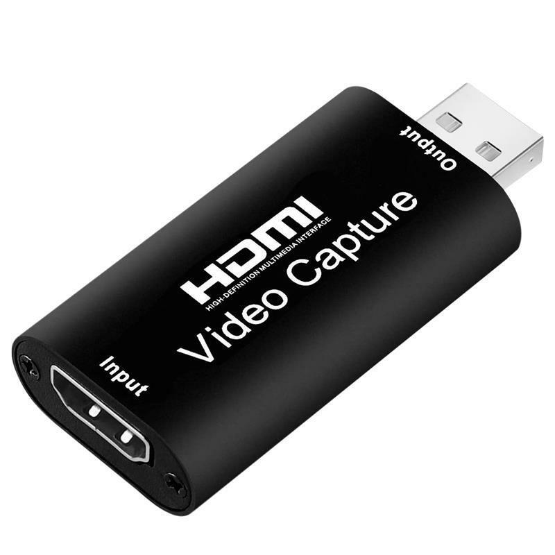 USB 2.0 Video Capture Card, 4K HD-Compatível, Video Grabber, Live Streaming Box, Gravação para PS4, XBOX, Jogo Telefônico, DVD, Câmera HD