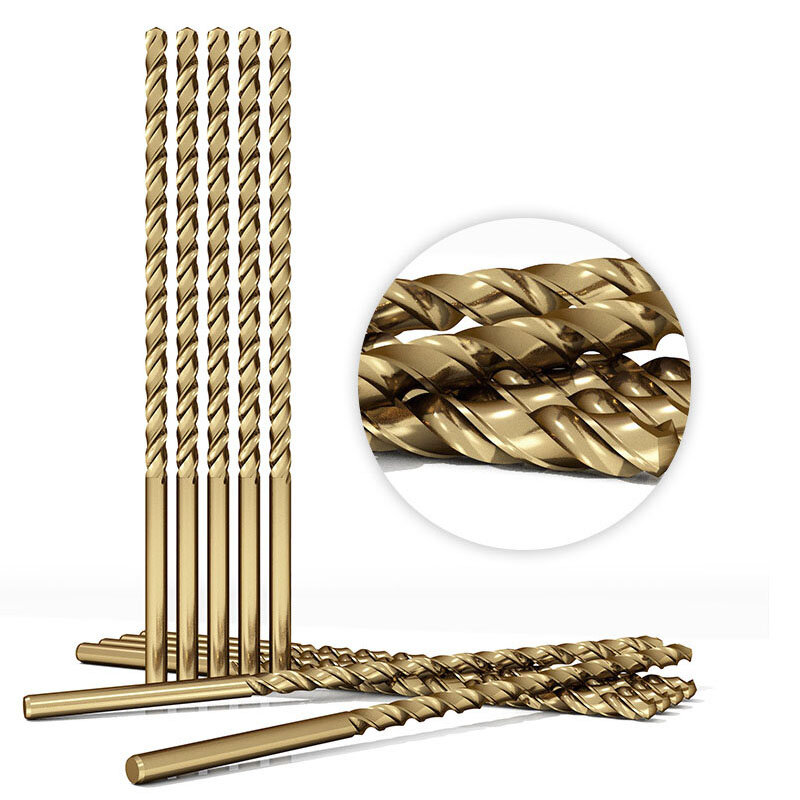 Спиральное сверло M35, 300 мм, сверхдлинное, кобальтовое, 2,5-10 мм, для металла, дерева, нержавеющей стали, инструмент для Сверления Глубоких Отверстий