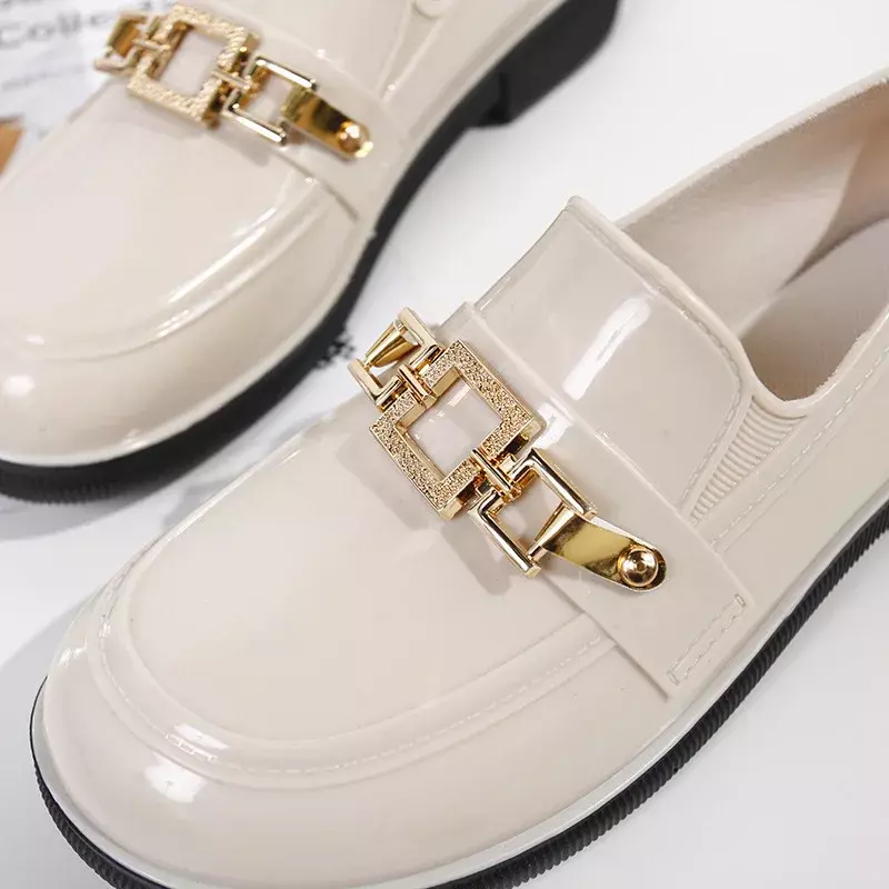 Kalosze modne do noszenia na zewnątrz wodoodpornych guma PVC butów odporne na zużycie i antypoślizgowe buty do wody damskie