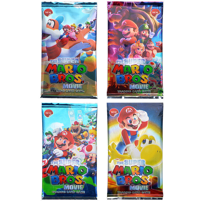 New Super Mario Collection Cards Adventure Racing Architecture Series Limited Trading Card Games Toy For Children Birthday Gifts