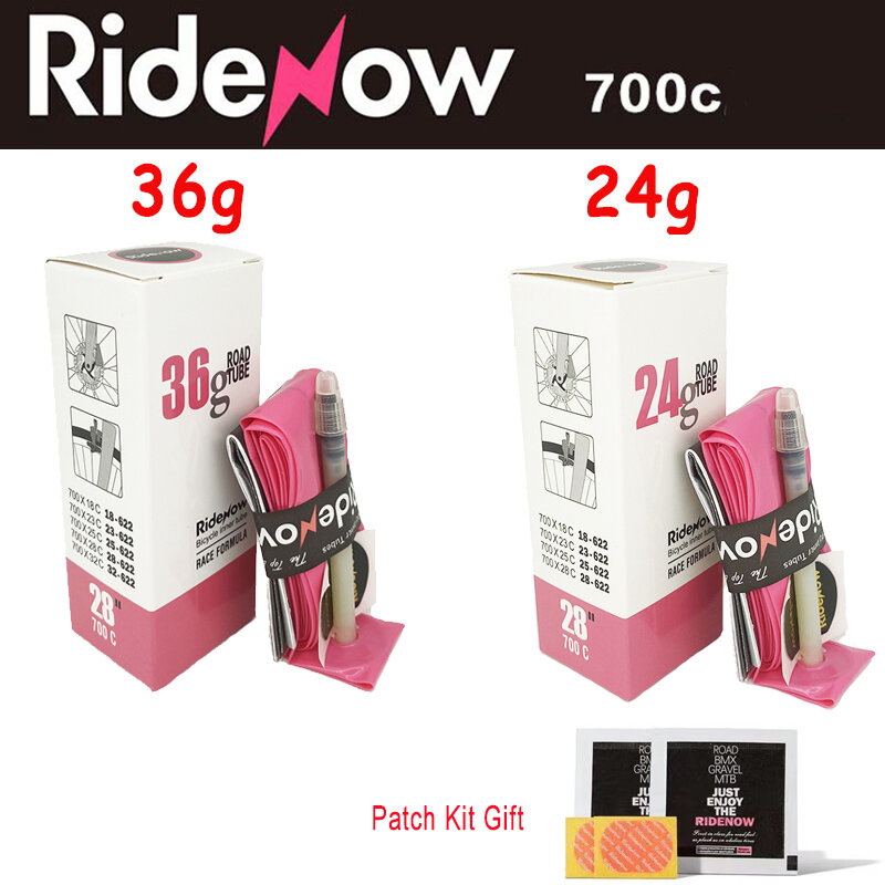Ridenow-超軽量自転車インナーチューブ,パイプ,フレンチバルブ,45mm, 65mm, 85mm, 700c