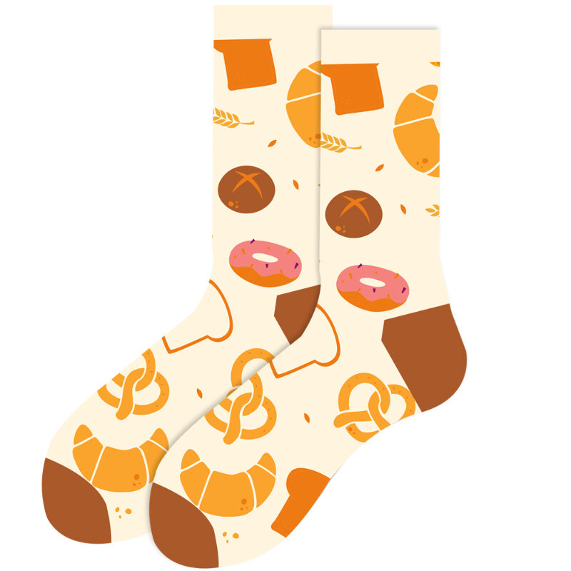 Осенне-зимние новые носки с животными, мужские носки с геометрическим рисунком, забавные женские модные носки со смайликом