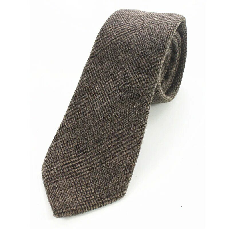 Cravatta in lana di qualità da 8cm spessa e solida per il regalo della festa nuziale Business Office Business Solid Tie