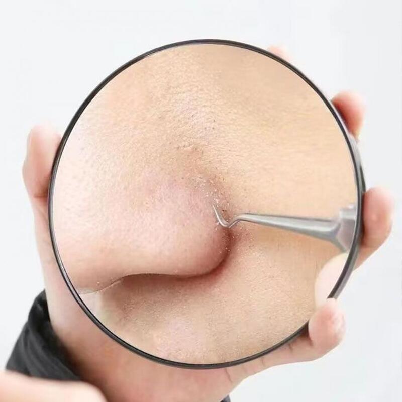 Small Makeup Mirror Round Small Makeup Shaving Mirror Set 20/10x Magnifying Mirror with Suction Cup Tweezer for Bathroom Travel