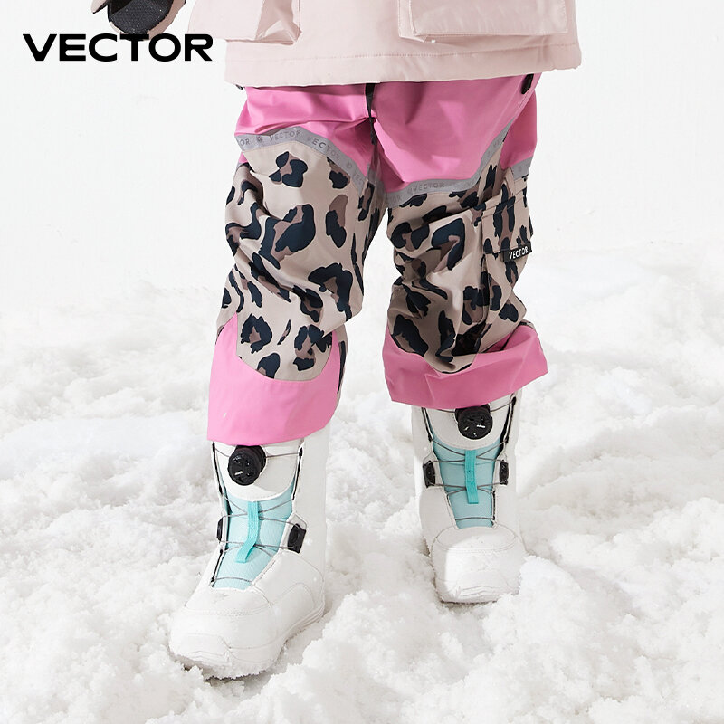 VECTOR-pantalones de esquí de invierno para niños, pantalones de snowboard, impermeables, a prueba de viento, cálidos, de alta calidad, para exteriores