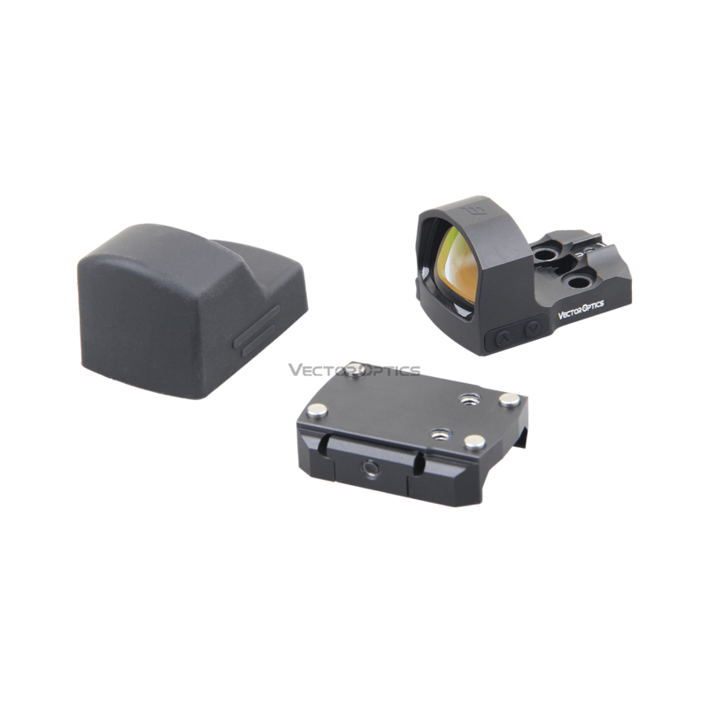 Vector Optics Frenzy-S 1X17X24 SAS แบตเตอรี่ด้านข้างจุดสายตาสีแดงกับเซ็นเซอร์ตรวจจับการเคลื่อนไหวอัตโนมัติปิดสำหรับปืนพก G2C G17 G19