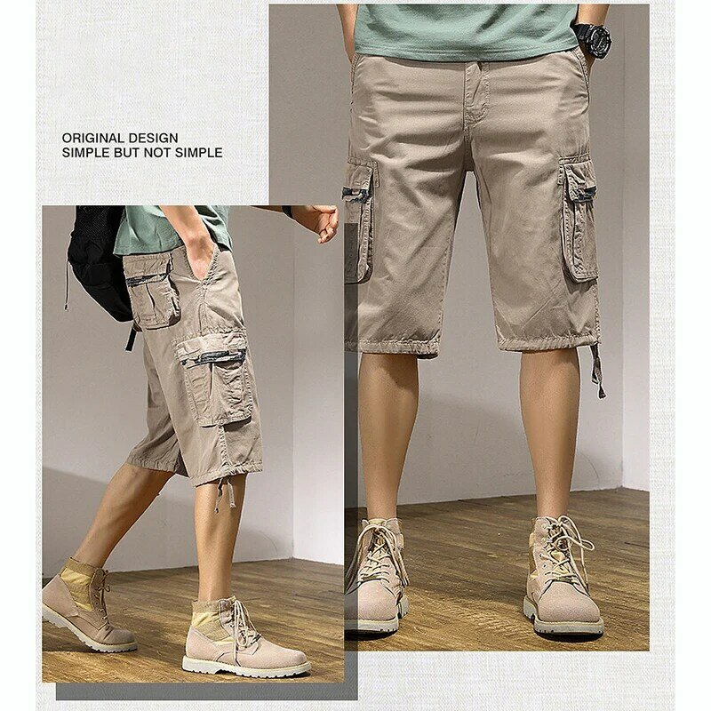 Pantaloncini Cargo classici da uomo Summer Army Tactical Multi-pocket Casual Short Pants New Fashion Cotton Military Outdoor Loose Shorts