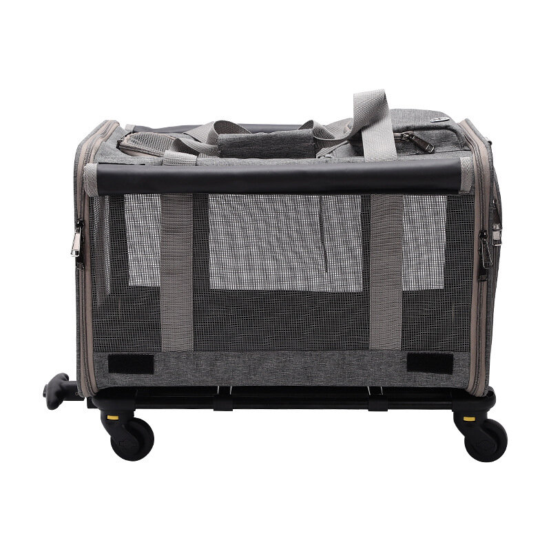 Переноска для домашних животных, кошек, тележка для щенков, одобренная авиапочтой багажная сумка на колесах для путешествий