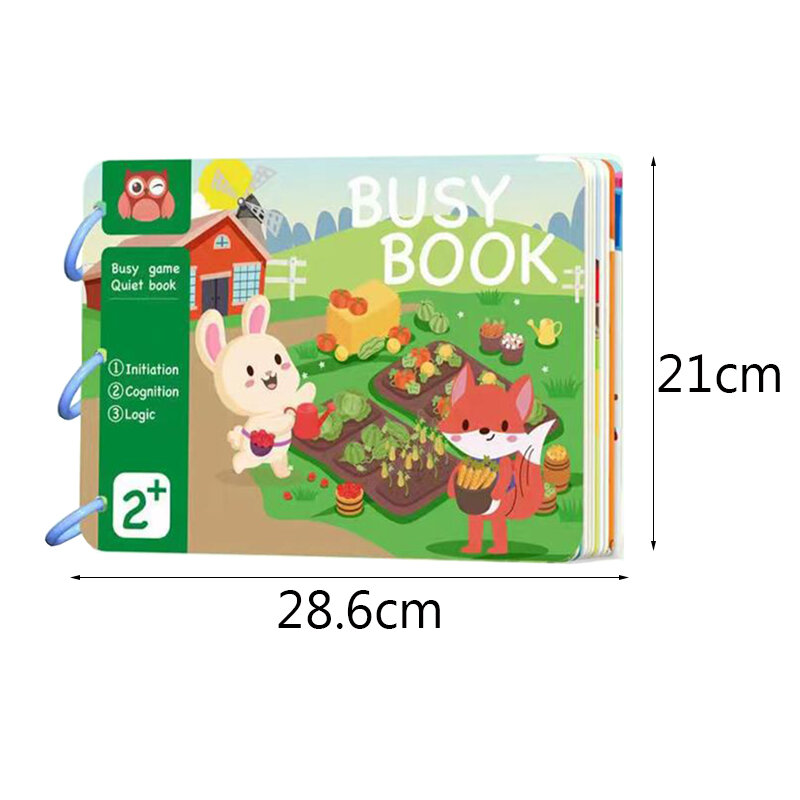 Montessori Baby Busy Book My First Quiet Book Paste Early Learning Education Toy bambini Matching Game Toys for Kids 1 2 3 Year