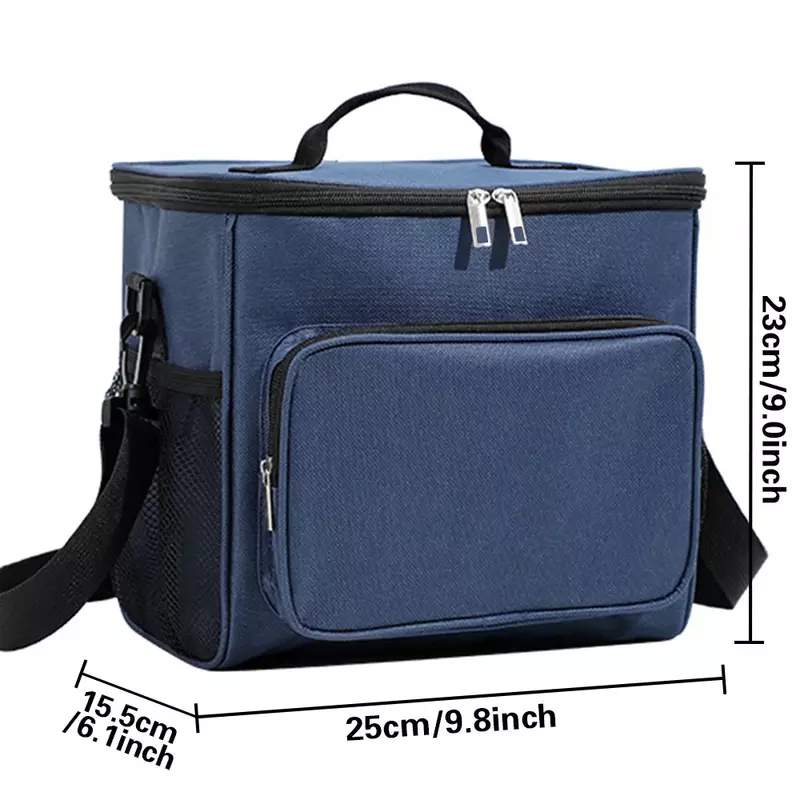 Lunchbox Thermo Handtasche Kühler Veranstalter Fall Outdoor-Reise wasserdichte Schulter Lunch Bag für Männer und Frauen Königin Druck