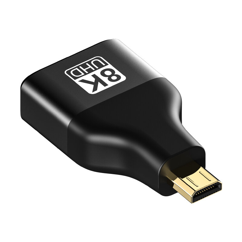 Adaptateur micro HDMI 8K 60Hz 4K 120Hz, convertisseur mini HDMI mâle vers HDMI 2.1 femelle, pour appareil photo Sony, extension mini HDMI