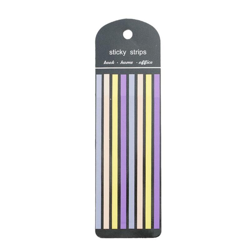 Цветные Стикеры для заметок Водонепроницаемая прозрачная лента-хайлайтер Morandi, неоновые съемные липкие этикетки, прозрачные офисные Sc S6O7