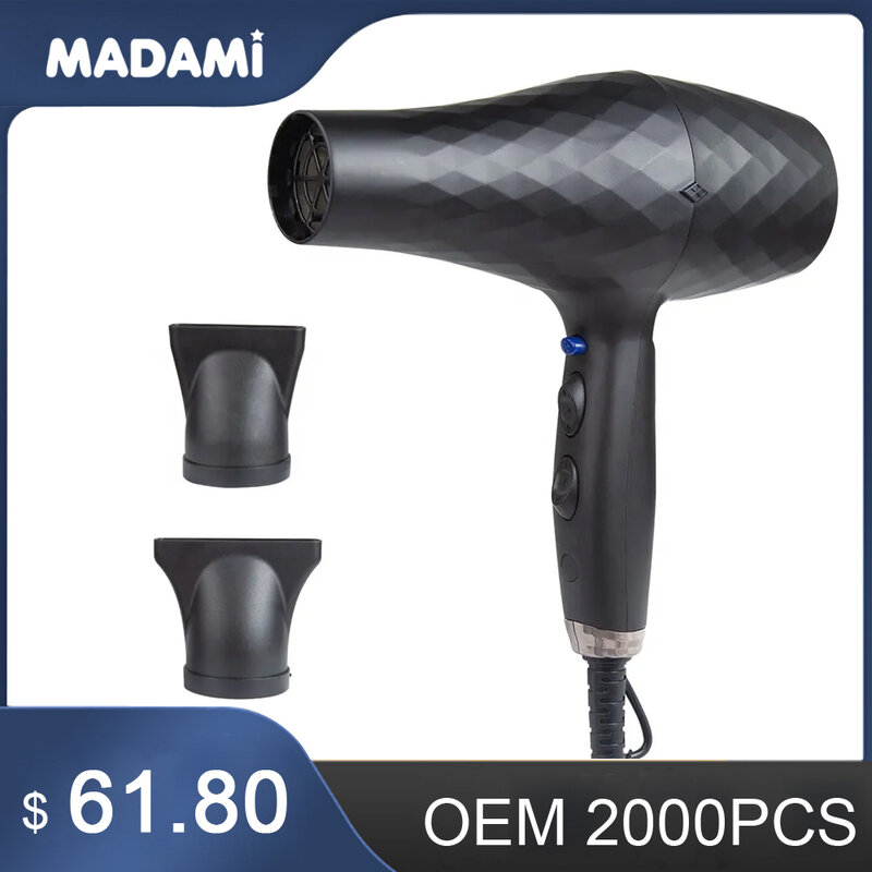 Professional Hair Dryer Hot and Cold Wind Strong Power Blower Dryer 2000W Salon Hair Styling Tools