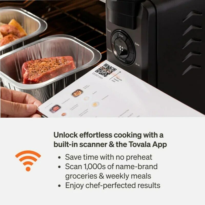 Tovala smart oven pro, 6-in-1-Konvektionsofen-Dampf, Toast, Luft braten, Backen, Braten und Aufwärmen-Smartphone-Steuerung s
