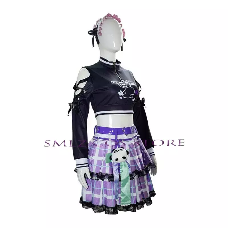 Косплей Аниме проект секай красочный сценический костюм шинономи Ена косплей парик платье для Лолиты Хэллоуин вечеринка наряд для женщин