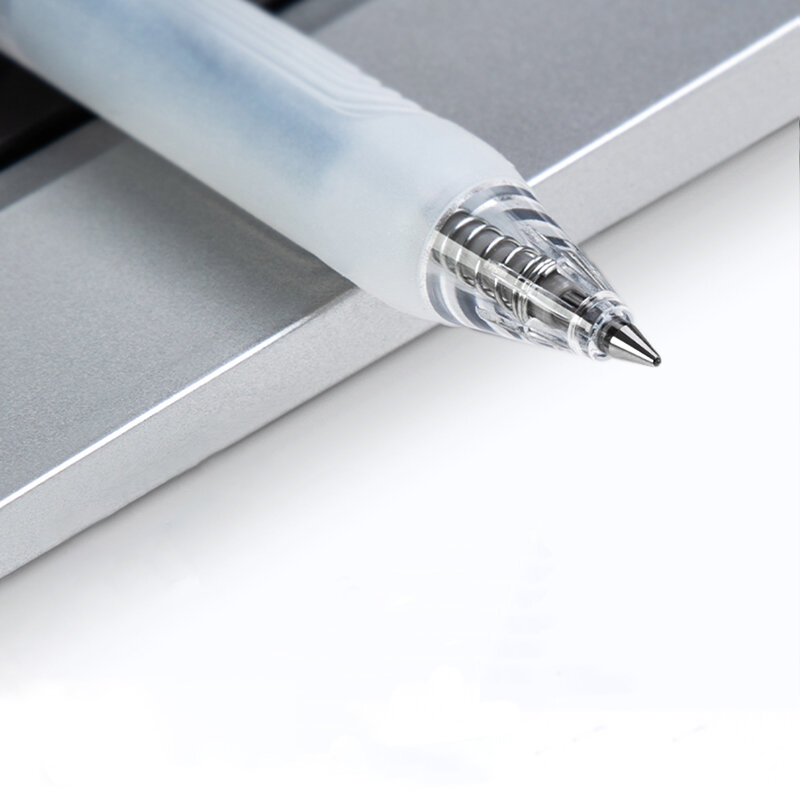 Deli 1 PC Długopis żelowy 0,5 mm Naciśnij czarny atrament Miękki uchwyt Artykuły biurowe i szkolne A575