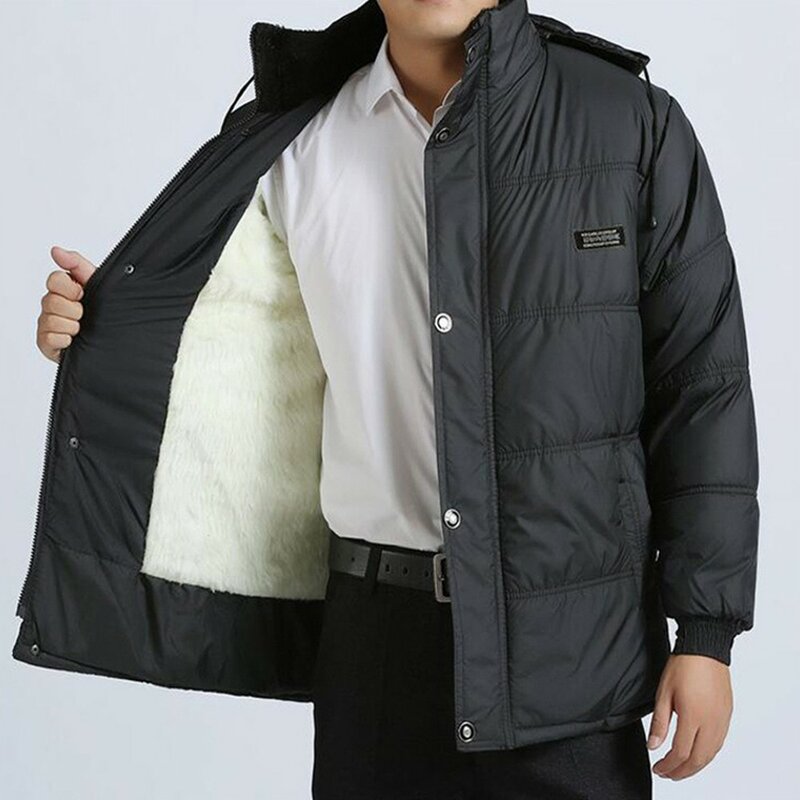 Moda męska gruba ciepła zimowa kurtka polarowa męska bluza z kapturem kurtka wiatroszczelna kurtka Cargo wojskowa odzież uliczna solidna odzież