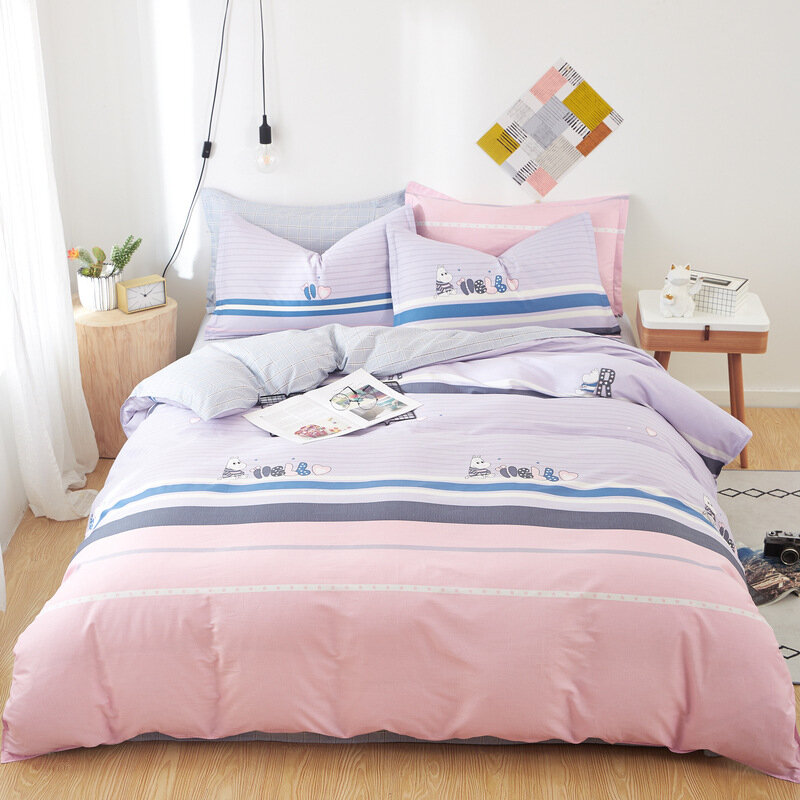 Three-Piece Thickened Bedding Set, 100% Cotton, Bed, Dormitory, Student, Staff, Bunk, Bed, Six-Piece
