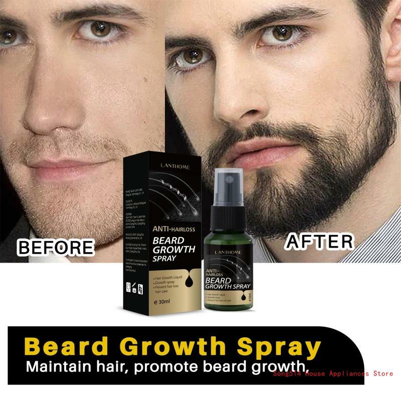 30 Bartwachstumsspray, nährende Bartpflegebehandlung, Bartpflege für Männer, 95AC