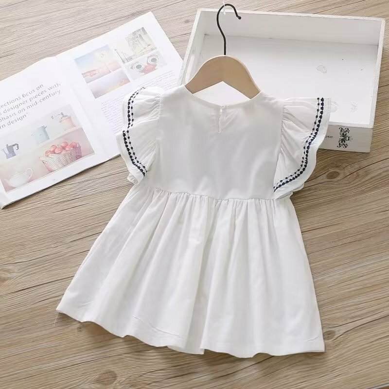 Summer Baby Kids Mesh LacePrincess Dress Vestidos For Girl Party Dress Baby Net Yarn Clothes2022 nuovo 2 3 4 5 6 7 8 T