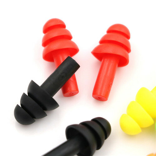 10Pairs Soft Anti-Noise Ear Plug Waterproof Swimming Silicone Swim Earplugs For Adult Children Swimmers Diving