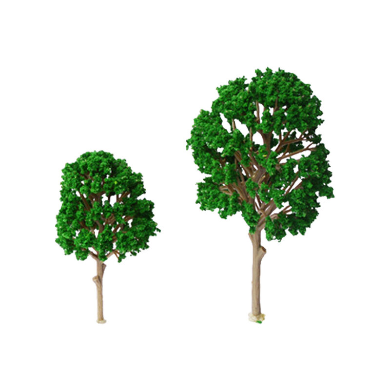 Modelo de tren de árbol en miniatura, 10 piezas, paisaje de riel, 4, 5cm