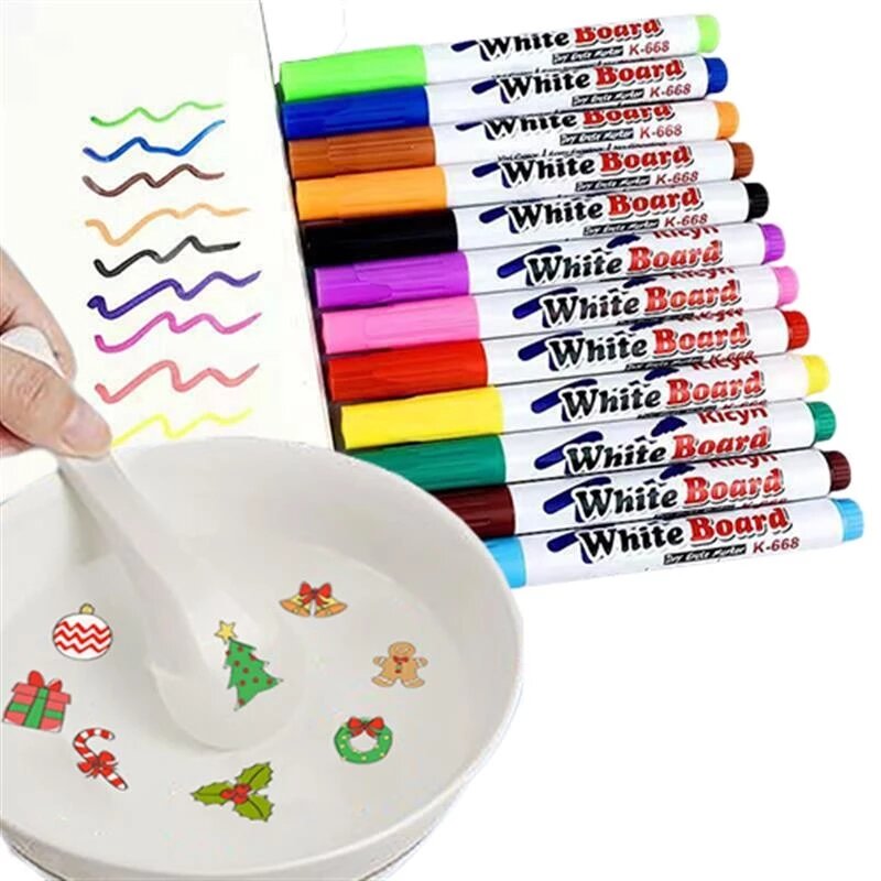 Magiczna woda długopis do malowania tablice markery pływające pióro atramentowe Doodle długopisy wody Montessori zabawki do wczesnej edukacji dzieci dostaw sztuki