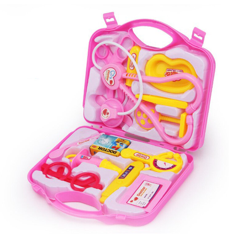 Set medico giocattoli per bambini Kit medico Cosplay dentista infermiera simulazione scatola di medicinali stetoscopio ragazza regali apprendimento giocattoli educativi