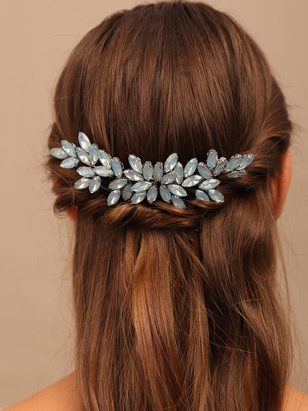 Rhinestone Flower Bridal Hair Combs, Headwear do casamento, Noivas Hair Acessórios, Festa Prom Jóias, dama de honra Tiaras, Moda