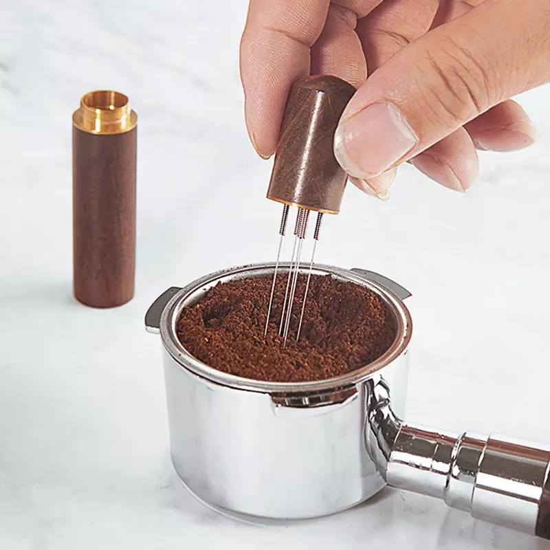 กาแฟกวนเข็มเอสเพรสโซ่ผงกวนเอสเพรสโซ่กาแฟงัดแงะเข็มผงกาแฟจำหน่ายเข็ม WDT เครื่องมือ