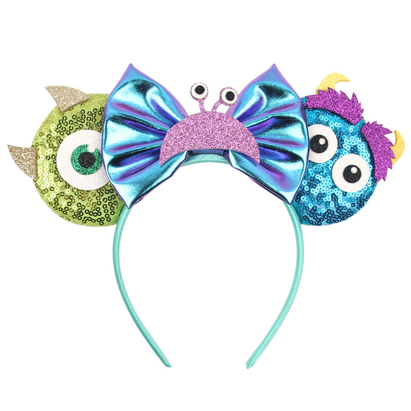 NEW Sullivan Disney Ears Headband Monster Inc Minnie Mouse Hairband Women Cartoon Character Cosplay Hair Accessories Kids Party