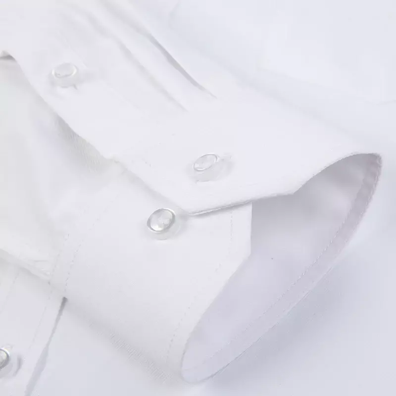 Männer formelle Geschäfts stelle Social Shirt gestreift soild lässig Basic Single Patch Tasche lang ärmel ige Hemden