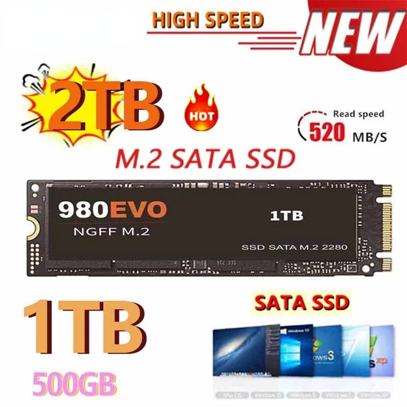 Lenovo Fast SATA SSD 2.5Inch High Speed SSD 4TB 500GB HD 1TB Internal SSD 2TB Solid State Drive For Laptop SSD Notebook