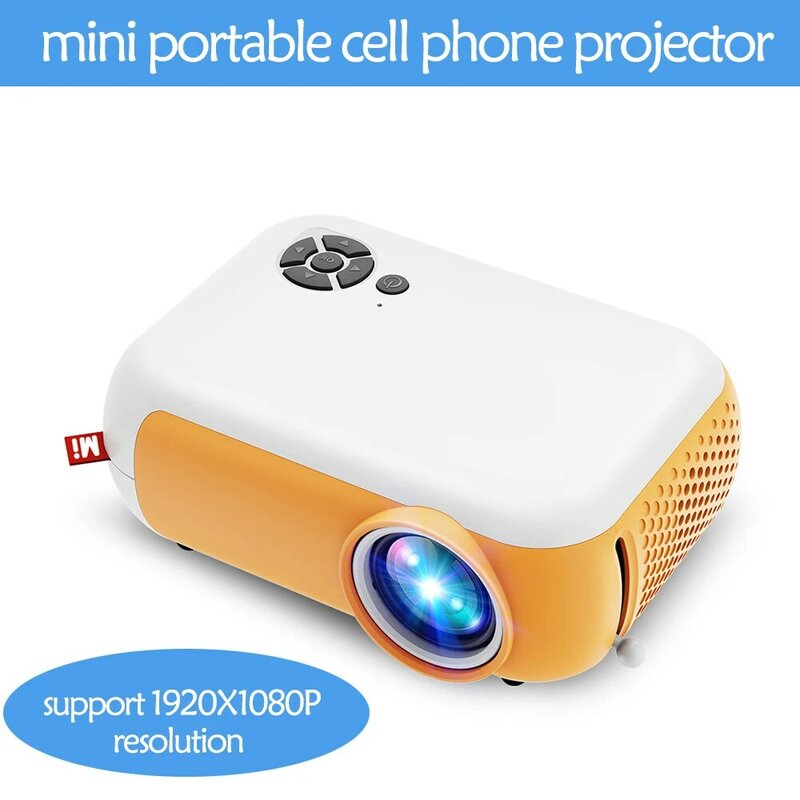 Beadsnice Micro Projector A10 Office Home Led Portable Unisex Mini Projector Hd Playback 1080P Sync Phone Audio Projector