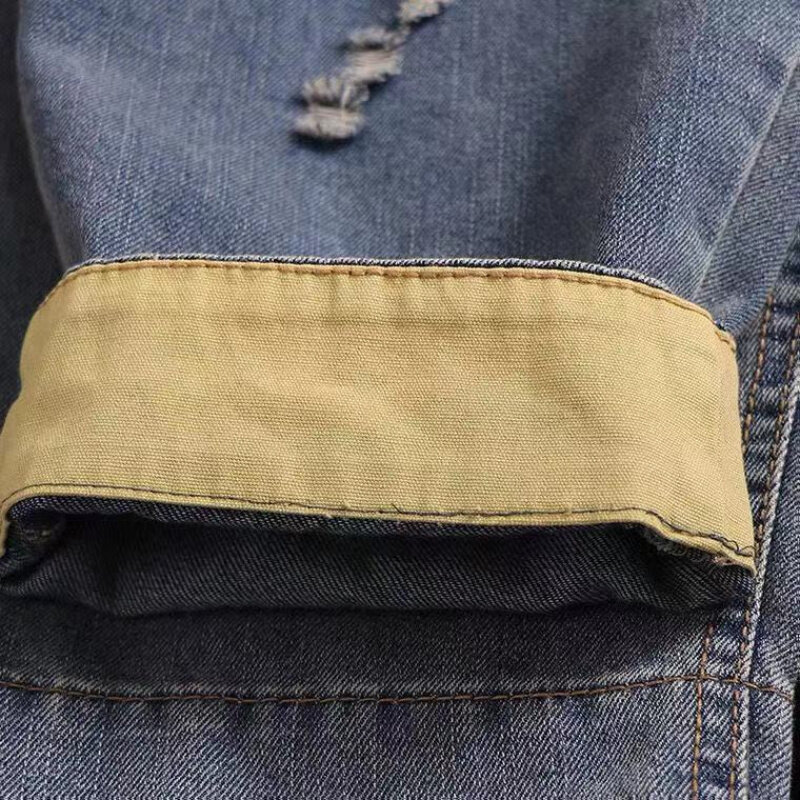 Celana Jeans wanita longgar 2023 Vintage Korea, celana panjang Denim longgar pinggang tinggi kasual untuk wanita