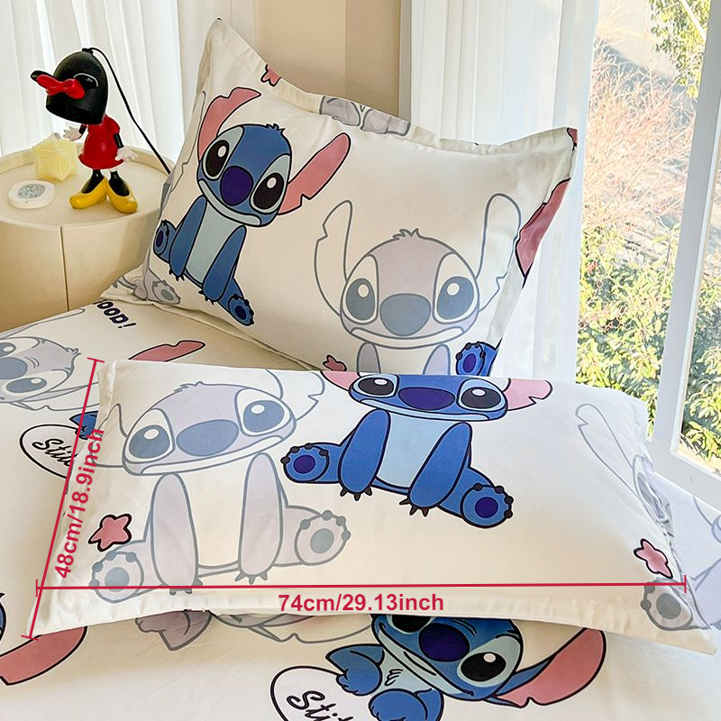 18.9x29.13inch Disney Stitch Pillow Case Cute Bedding Pillowcase Kawaii Pillow Cover Bedroom Living Room Pillow Decoration