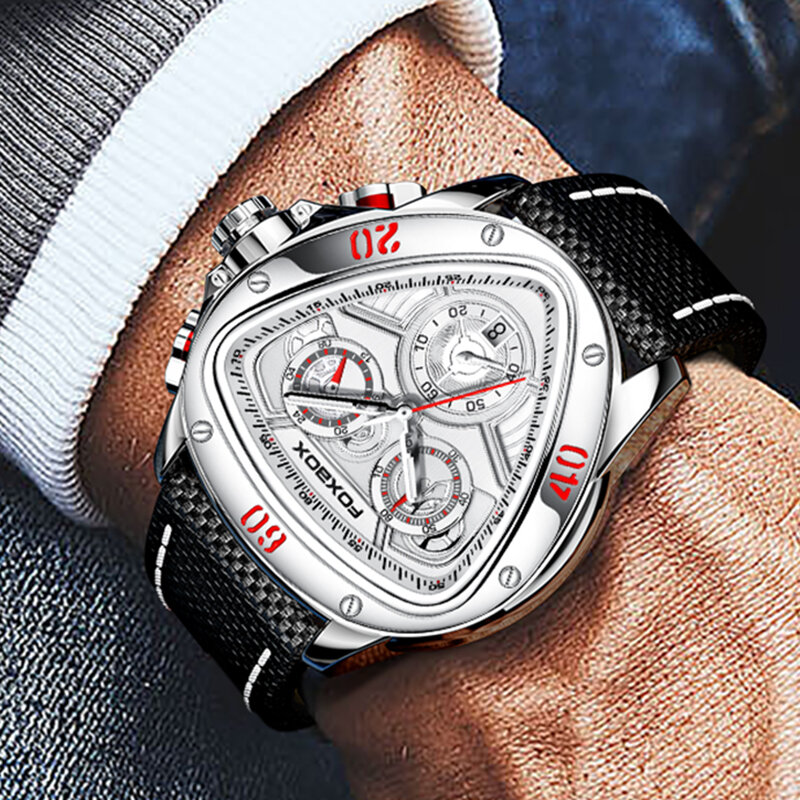 LIGE แฟชั่นธุรกิจบุรุษนาฬิกาแบรนด์หรูยี่ห้อ Big Dial นาฬิกาควอตซ์ผู้ชายสายคล้องคอนาฬิกาข้อมือ Relogio Masculi