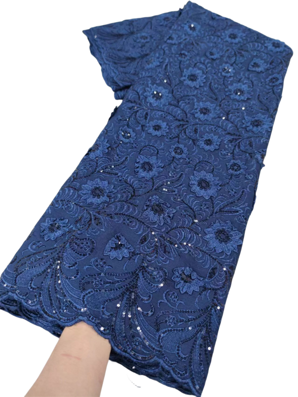 Tela de encaje de guipur africano para mujer, gasa de alta calidad, encaje nigeriano Soluble en agua, vestido de fiesta de noche cosido, 2024