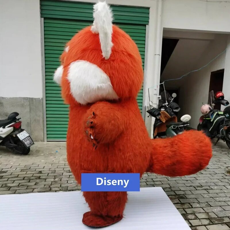 Cosplay kostum maskot beruang tiup, Gaun mewah pesta karnaval hewan 200cm Pixar Turning merah