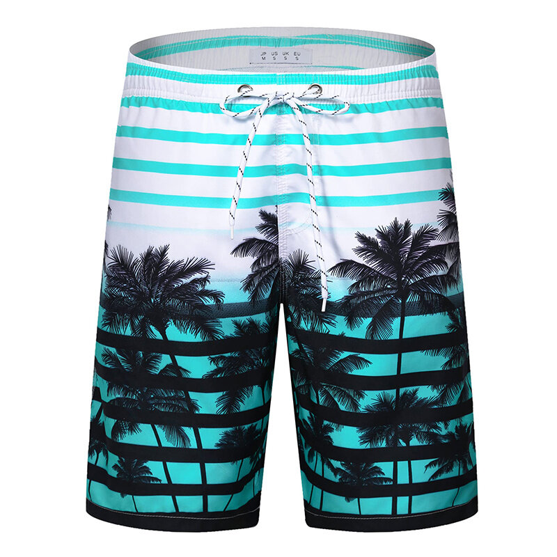 Pantalones cortos de playa con estampado 3D, bañador con estampado de la costa occidental de California, Hip Hop, y2k, traje de baño Hawaiano, bañador fresco para Surf