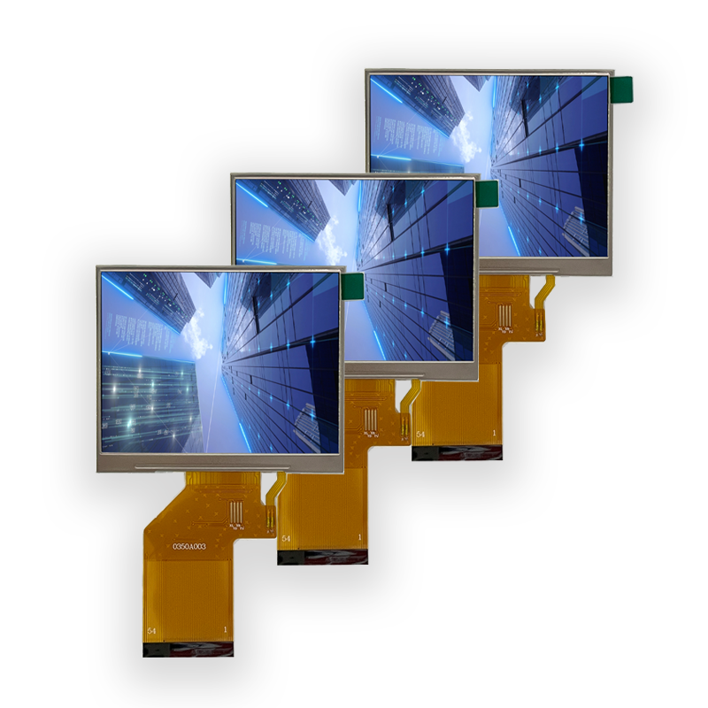 Tampilan LCD 3.5 inci IPS 320x240 piksel tinggi 54PIN Plug Antarmuka RGB layar LCD TFT