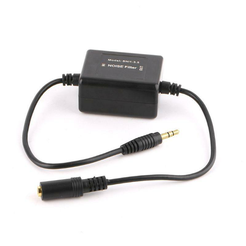 Isolador loop aterramento para filtro ruído carro audiófilo eliminado com acessórios eletrônicos 3,5 mm