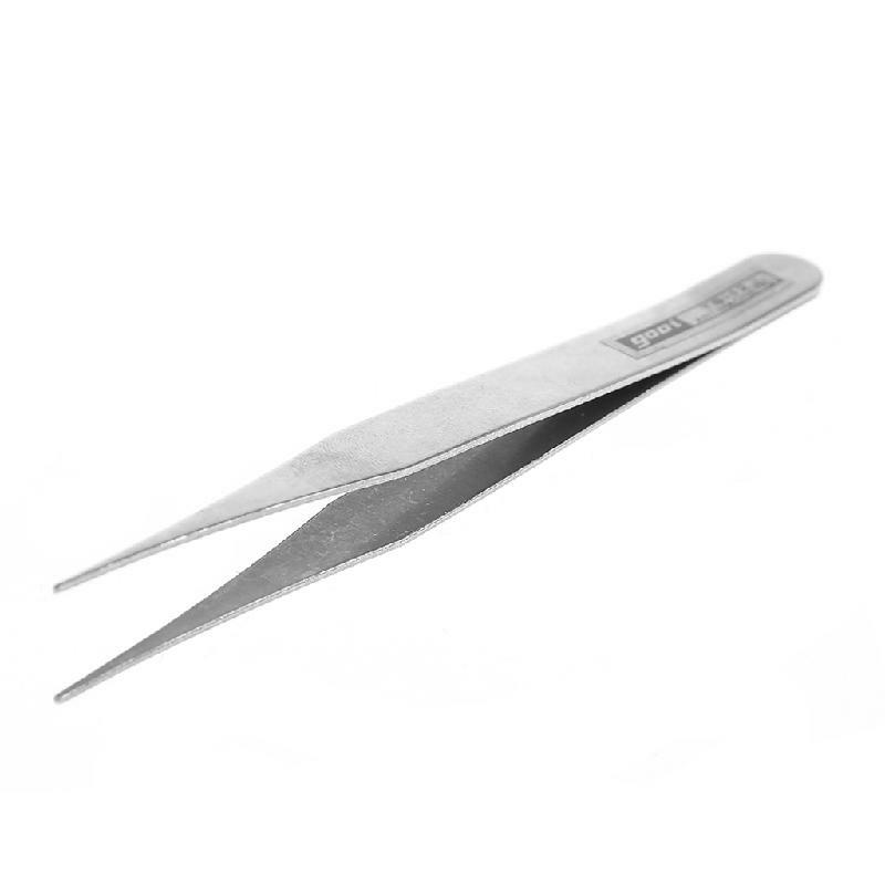 Pinzette a punta curva in acciaio inossidabile per extension ciglia adesivo per decorazioni per unghie per gel acrilico