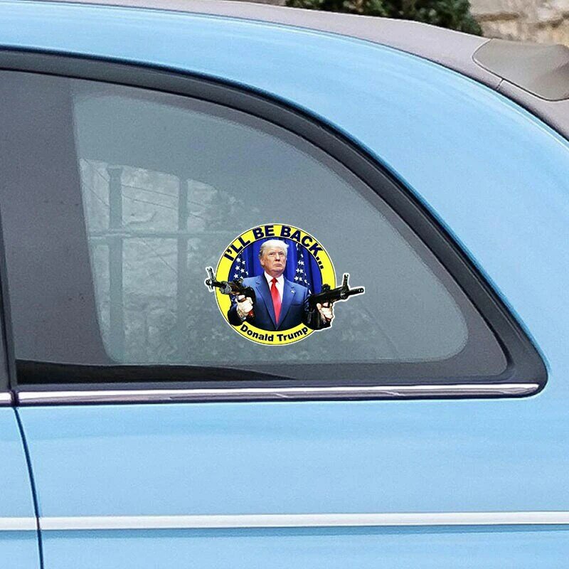 Donal Trump bagasi kreatif stiker mobil Anti Trump, stiker Decal jendela mobil, cetakan kustom perbaikan Bumper kepribadian