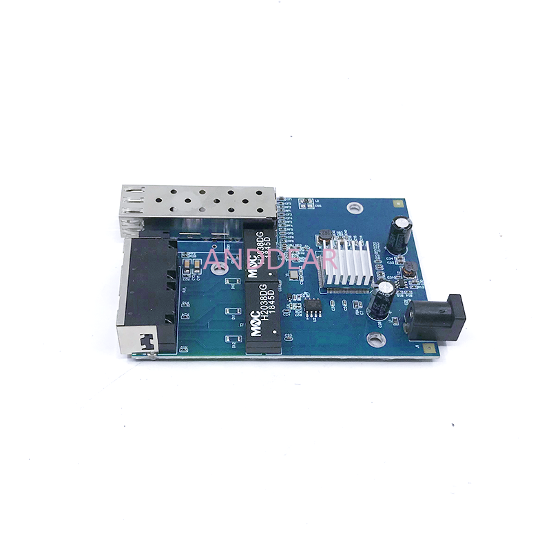 Convertisseur de XXL Gigabit pour caméra IP, commutateur fibre optique Ethernet, 1 SFP 2, RJ45, 10 m, 100 m, 1000m