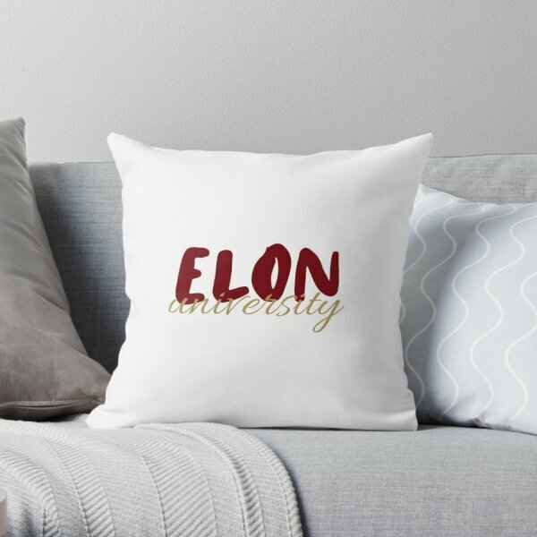 Elon University  Printing Throw Pillow Cover Hotel Fashion Square Bed Anime Waist Office Decor Car Pillows not include One Side