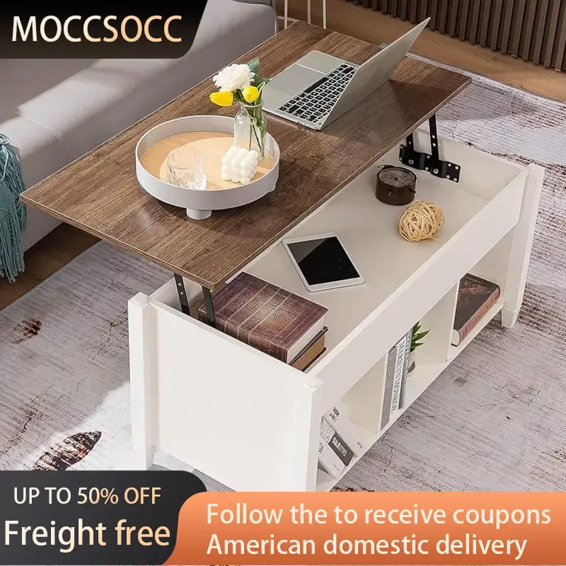 Mit Ablage fach/verstecktem Fach Couch tisch mit Couch tischen für Wohnzimmer weiße Salon möbel Kaffee